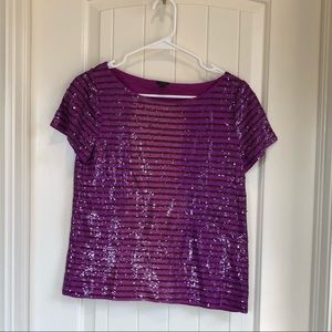 J. Crew Sequin T shirt Size S
